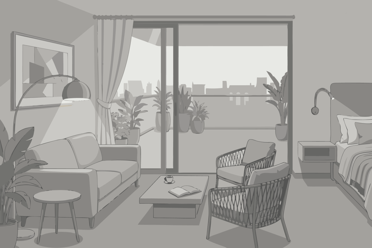 Seeblick - seitlich Doppelzimmer